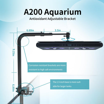 Aquarium Lights-100 watt 5 Channels Sunrise Sunset Moonlight Reef Lights for Coral SPS LPS Saltwater Tank