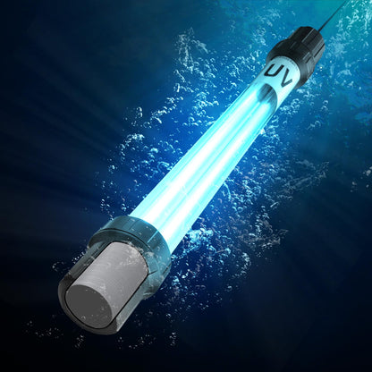 18W Aquarium UV Light for 100-1000 Gallon, UV Pond Water Clarifier for Koi Pond, Swimming Pool, Spa, Large Fish Tank, Cold Plunge UV Light for Pond Algae Control