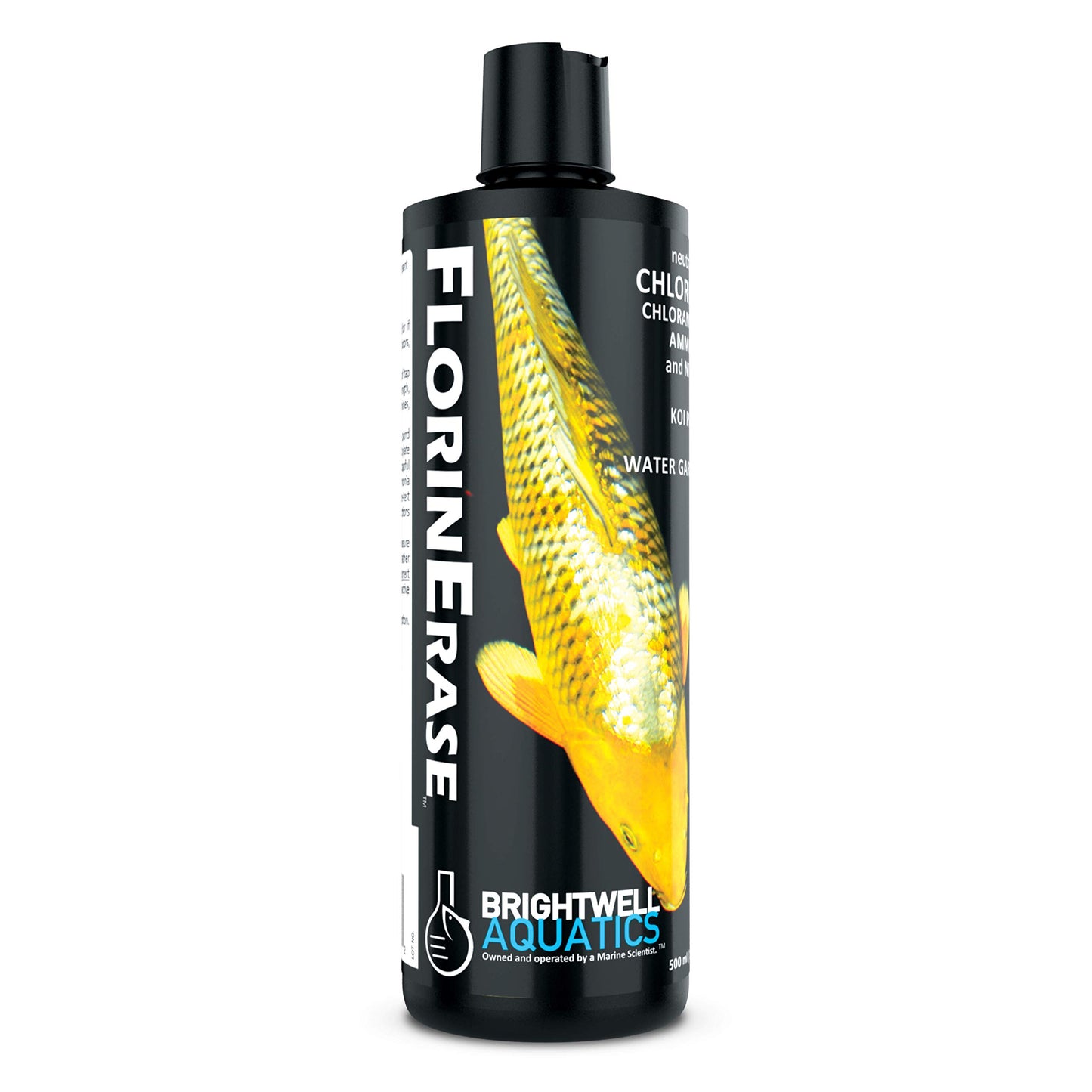 Brightwell Aquatics FlorinErase – Pond Water Conditioner for Chlorine, Chloramines, Ammonia & Nitrite Removal – Safe for Fish, Plants & Invertebrates, 2L