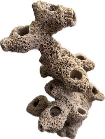 Ocean Aquaria 10 Hole Torch Tower Coral Frag Plug Rack/Frag Rock for Live Coral Plug Ons for Reef Aquariums (Black) - Buy The Sea Aquatics