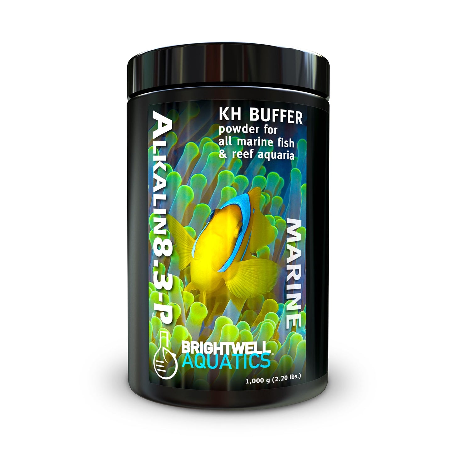 Brightwell Aquatics Alkalin8.3-P Powdered Alkalinity Buffer for Reef Aquariums – Regulates pH to 8.3, Promotes Aragonite Growth, Free of Phosphate & Additives, 1000g