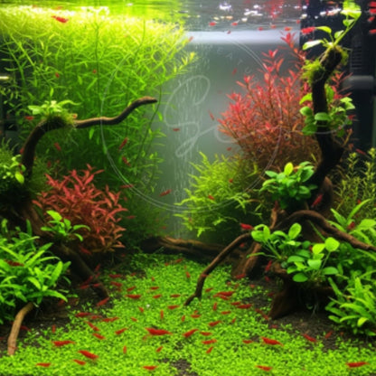 Swimming Creatures™ Freshwater Aquarium Shrimp - A Perfect Combo to Brighten Your Aquarium! (20 Mixed + 4 Assassin Snail)