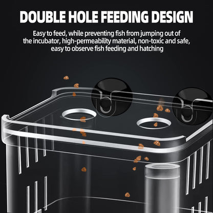 Boxtech Aquarium Fish Tank Hatchery Incubator Breeding Box, Acrylic White Breeder Isolation Divider Hatching Boxes Accessory Small Baby Fishes Shrimp Clownfish Guppy - Buy The Sea Aquatics