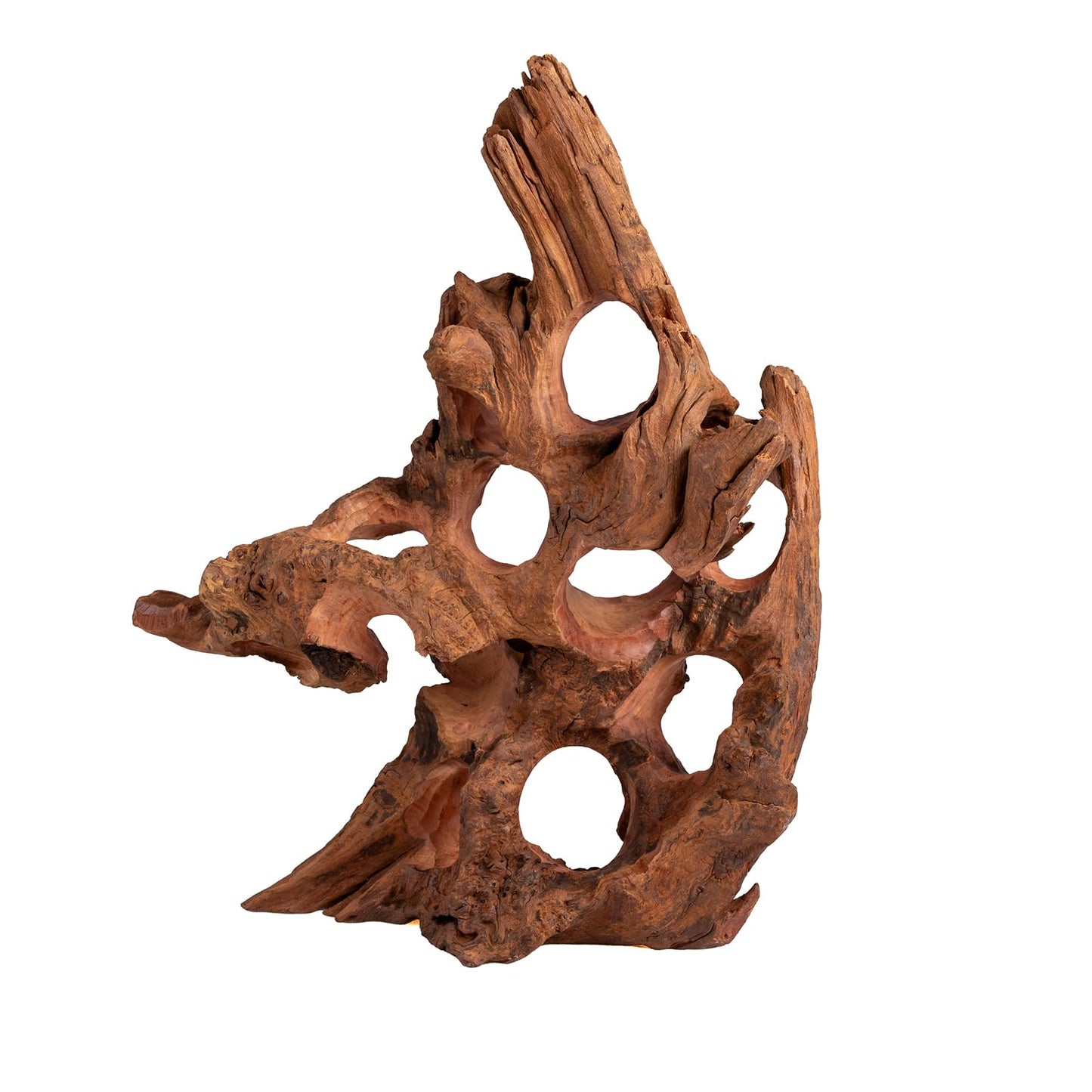 emours Porous Natural Driftwood for Aquarium, Aquascaping Driftwood with Holes, Hand-Selected Tunnels & Hideouts, Aquascaping Hardscape, Terrarium Reptile Décor, No Paint or Resin (12-16" (30-40 cm))