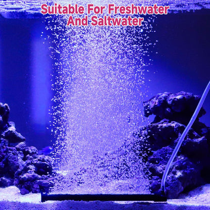 hygger Aquarium Bubble Curtain Wall, Quiet Fish Tank Air Stone with Accessories, High Dissolved Aquarium Bubbler Oxygen Diffuser Decoration for Freshwater & Saltwater - Buy The Sea Aquatics