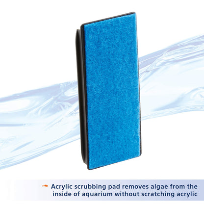 Aqueon Aquarium Algae Scraper, Fish Tank Cleaning Magnets for Glass/Acrylic, Large