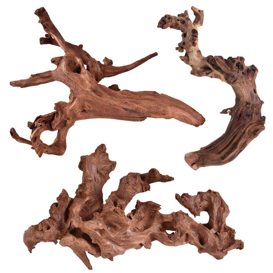 majoywoo Natural Large Driftwood for Aquarium Decor Reptile Decor 13 - 17" Long, Over 1.3 lbs - Buy The Sea Aquatics