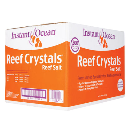 Instant Ocean Reef Crystals Reef Salt For 160 Gallons, Enriched Formulation For Aquariums