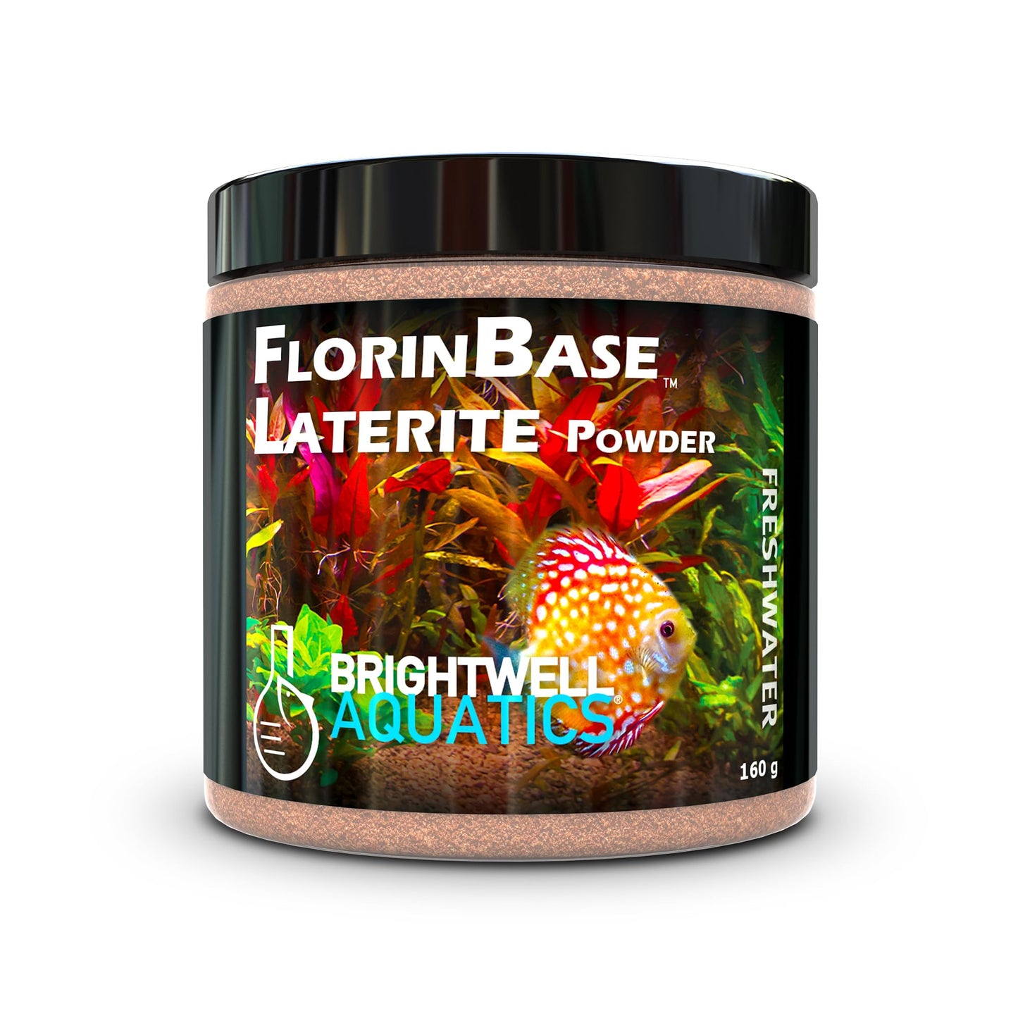 Brightwell Aquatics FlorinBase Laterite Powder – Iron - Rich Clay Substrate for Planted Aquariums – Enhances Root Growth, Plant Health – pH Neutral, 1000g - Buy The Sea Aquatics