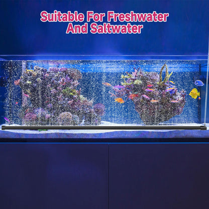 hygger Aquarium Bubble Curtain Wall, Quiet Fish Tank Air Stone with Accessories, High Dissolved Aquarium Bubbler Oxygen Diffuser Decoration for Freshwater & Saltwater - Buy The Sea Aquatics