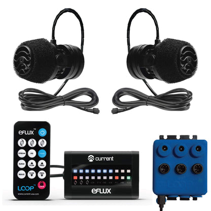 CURRENT Dual eFlux Aquarium Wave Pumps, 660gph - Includes 2 Wave Maker Water Circulation Pumps for Freshwater and Saltwater Fish Tanks - Multiple Adjustable Flow Modes - Wireless Remote Control
