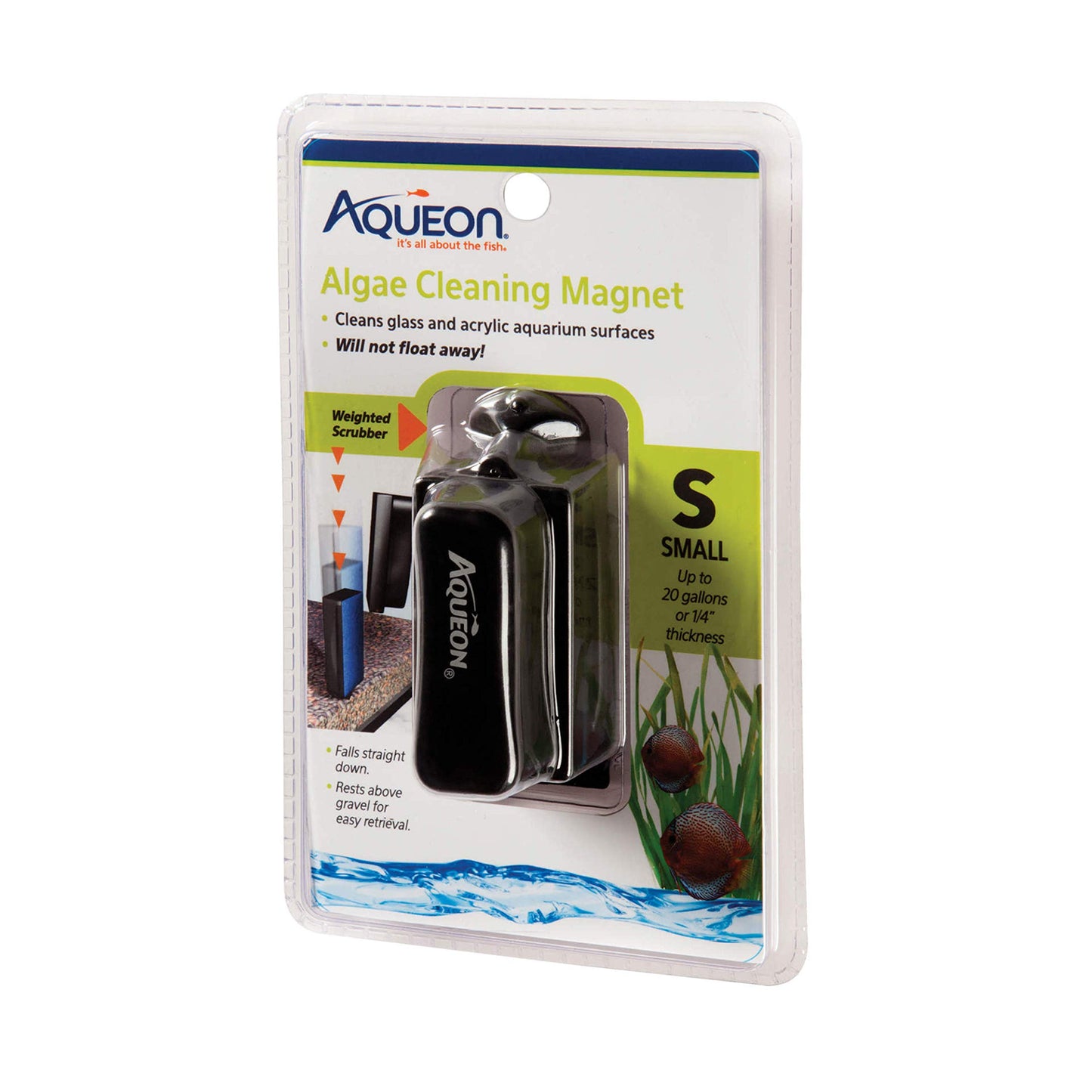 Aqueon Aquarium Algae Scraper, Fish Tank Cleaning Magnets for Glass/Acrylic, Large