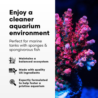 Brightwell Aquatics SpongExcel – Ionic Silica Solution for Marine Sponge & Gastropod Growth in Marine Aquariums, Boosts Water Quality, 125 ml