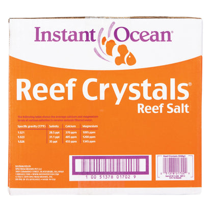 Instant Ocean Reef Crystals Reef Salt For 160 Gallons, Enriched Formulation For Aquariums