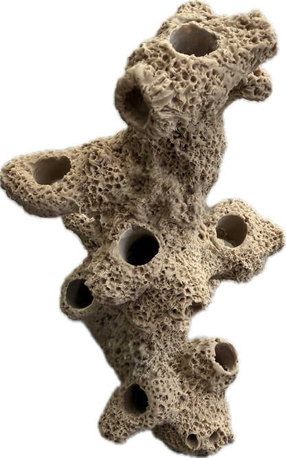 Ocean Aquaria 10 Hole Torch Tower Coral Frag Plug Rack/Frag Rock for Live Coral Plug Ons for Reef Aquariums (Black) - Buy The Sea Aquatics