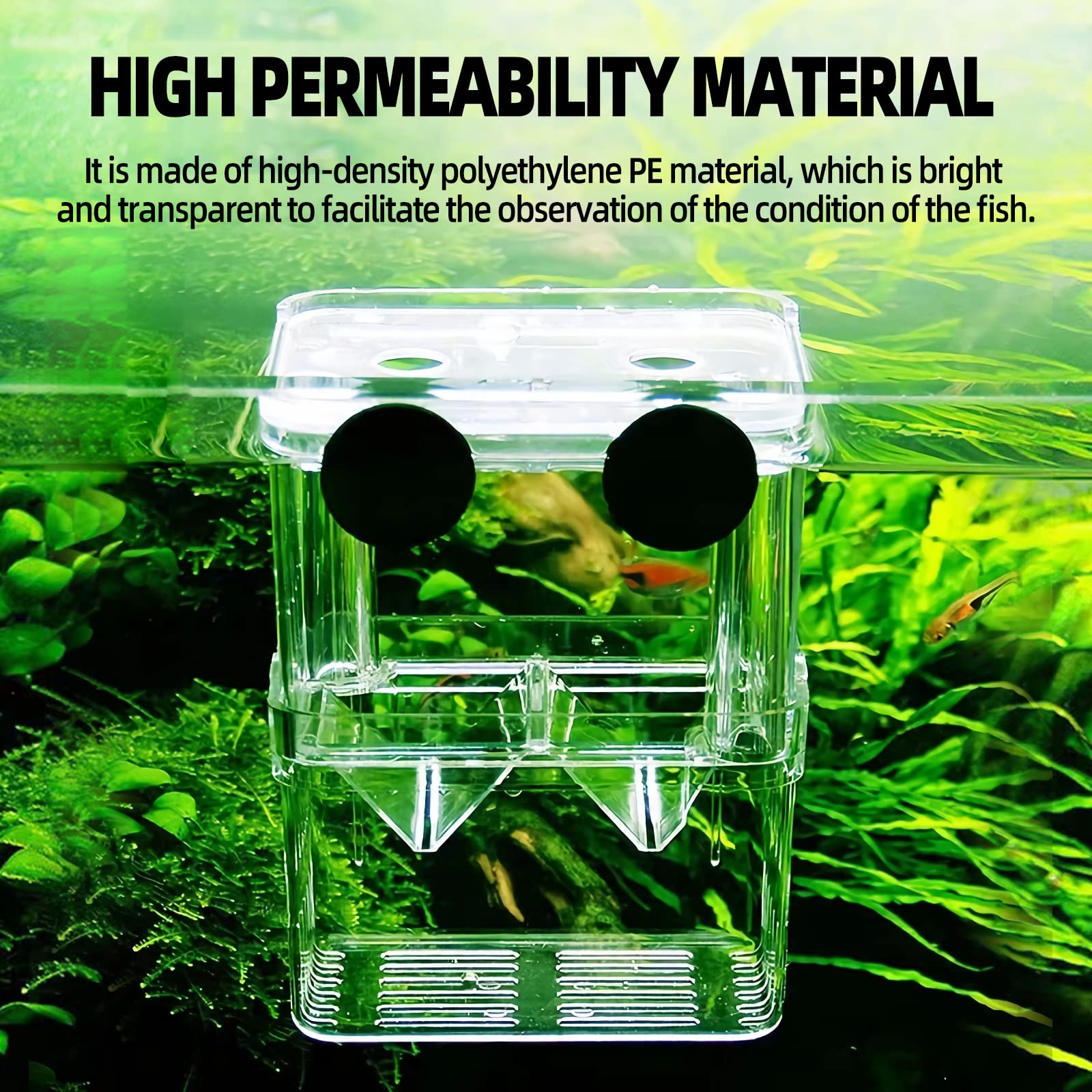Boxtech Aquarium Fish Tank Hatchery Incubator Breeding Box, Acrylic White Breeder Isolation Divider Hatching Boxes Accessory Small Baby Fishes Shrimp Clownfish Guppy - Buy The Sea Aquatics