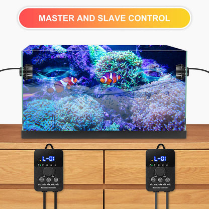 3400GPH Aquarium Wave Maker DC24V Power head with Magnetic Mounting,Wavemaker with Controller for 100 - 200 Gallon Fish Tanks - Buy The Sea Aquatics