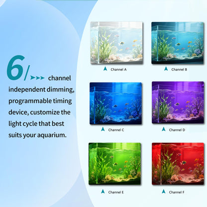 Aquarium Lights-100 watt 5 Channels Sunrise Sunset Moonlight Reef Lights for Coral SPS LPS Saltwater Tank