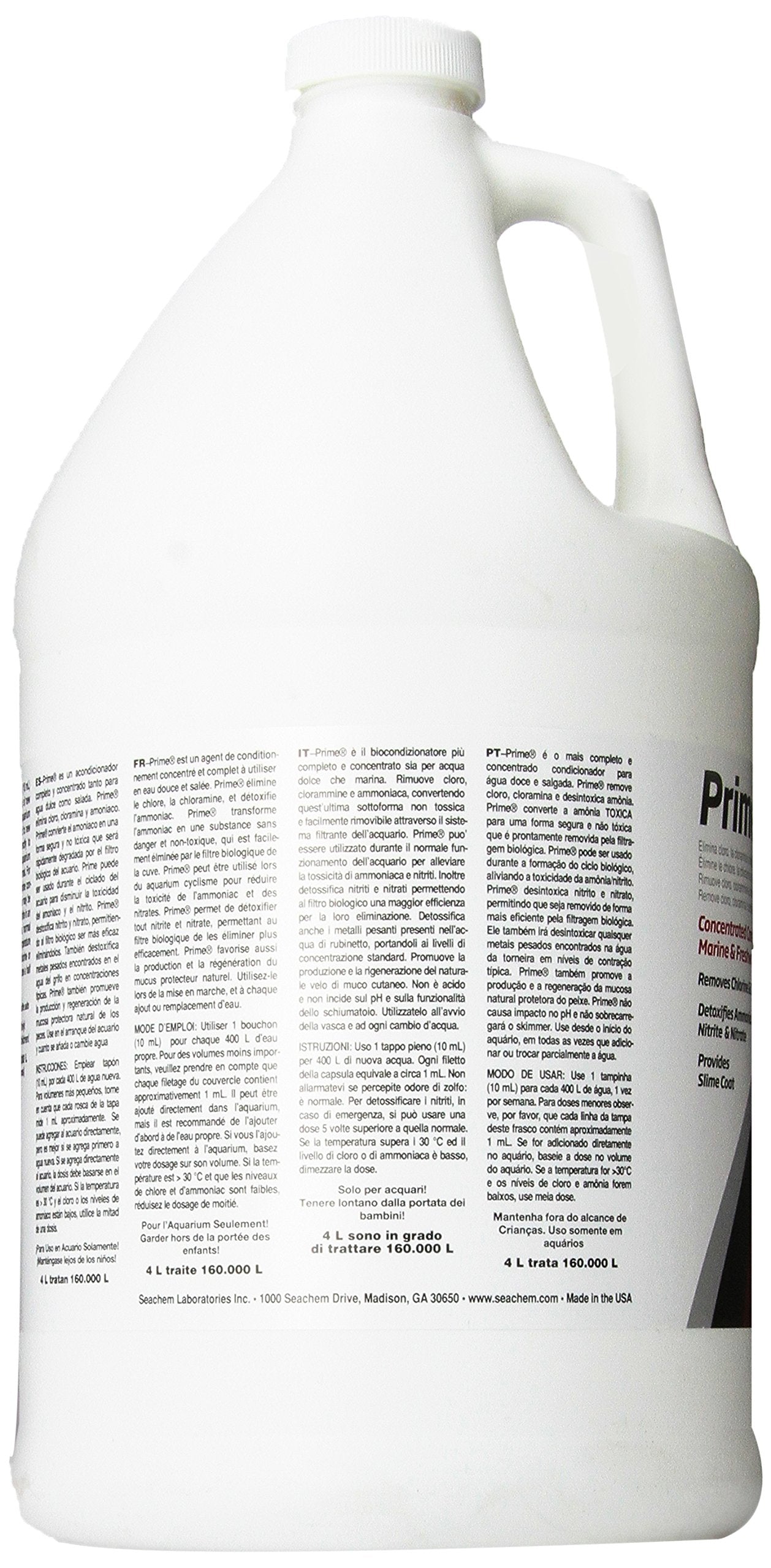 Seachem Prime Fresh and Saltwater Conditioner - Chemical Remover and Detoxifier 500 ml
