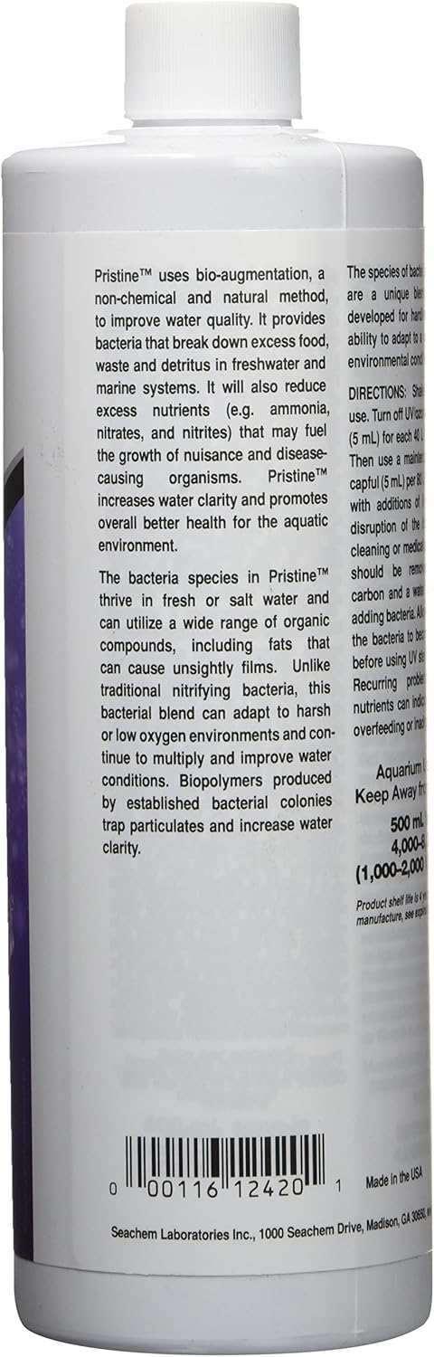 Seachem Pristine Aquarium Treatment, 500ml (001438)