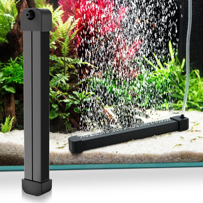 hygger Weighted Nano Mist Bubble Wall Bar, 31.5" Self - Sinking ABS Air Stone Strip with Gentle Oxygen Diffuser for Freshwater & Marine Aquarium, Hydroponics - Buy The Sea Aquatics
