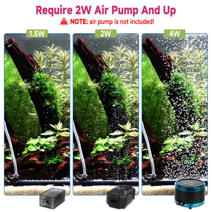 hygger Aquarium Bubble Curtain Wall, Quiet Fish Tank Air Stone with Accessories, High Dissolved Aquarium Bubbler Oxygen Diffuser Decoration for Freshwater & Saltwater - Buy The Sea Aquatics