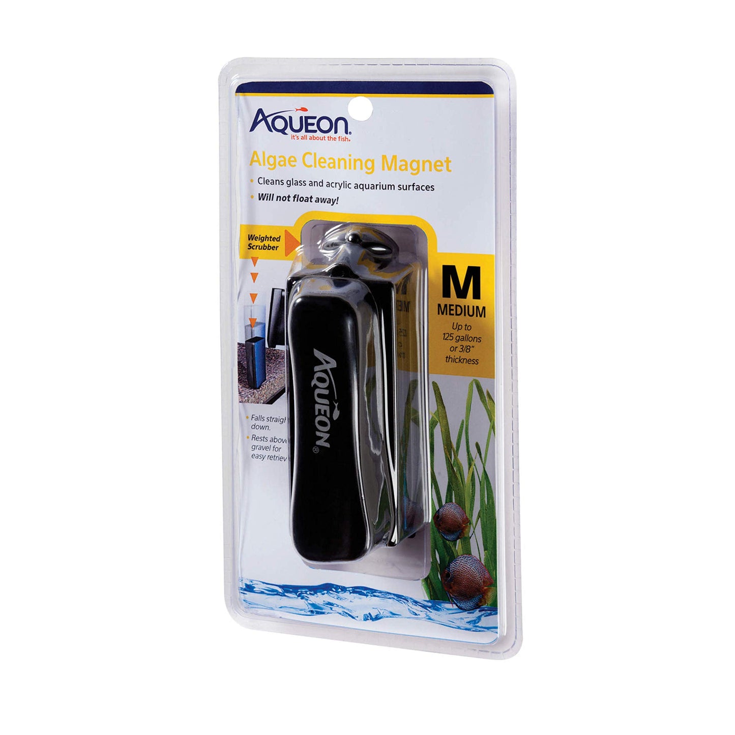 Aqueon Aquarium Algae Scraper, Fish Tank Cleaning Magnets for Glass/Acrylic, Large