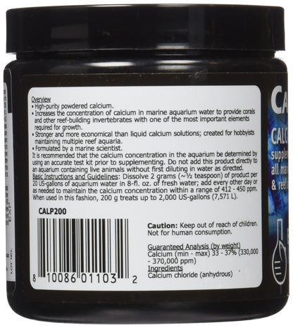 Brightwell Aquatics Calcion-P - Powdered Calcium Supplement for Marine Aquariums, 200 grams