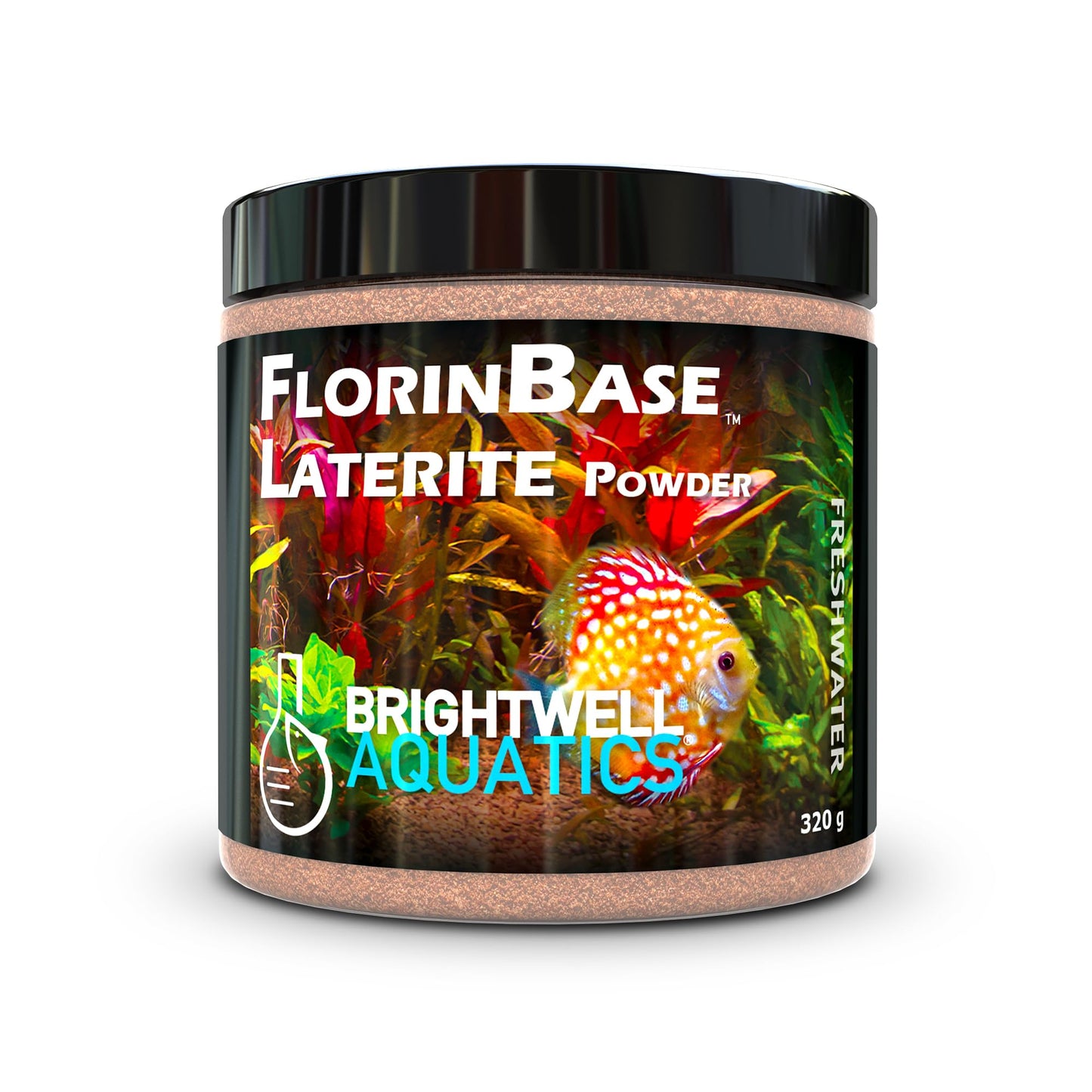 Brightwell Aquatics FlorinBase Laterite Powder – Iron - Rich Clay Substrate for Planted Aquariums – Enhances Root Growth, Plant Health – pH Neutral, 1000g - Buy The Sea Aquatics