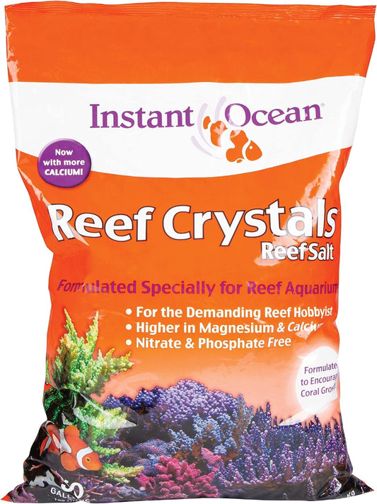 Instant Ocean Reef Crystals Reef Salt For 50 Gallons, Enriched Formulation For aquariums - Buy The Sea Aquatics