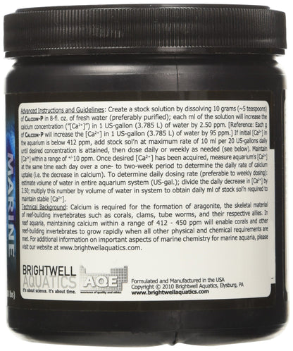 Brightwell Aquatics Calcion-P - Powdered Calcium Supplement for Marine Aquariums, 200 grams