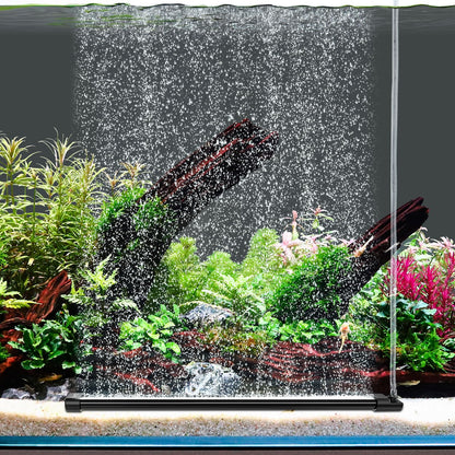 hygger Aquarium Bubble Curtain Wall, Quiet Fish Tank Air Stone with Accessories, High Dissolved Aquarium Bubbler Oxygen Diffuser Decoration for Freshwater & Saltwater - Buy The Sea Aquatics