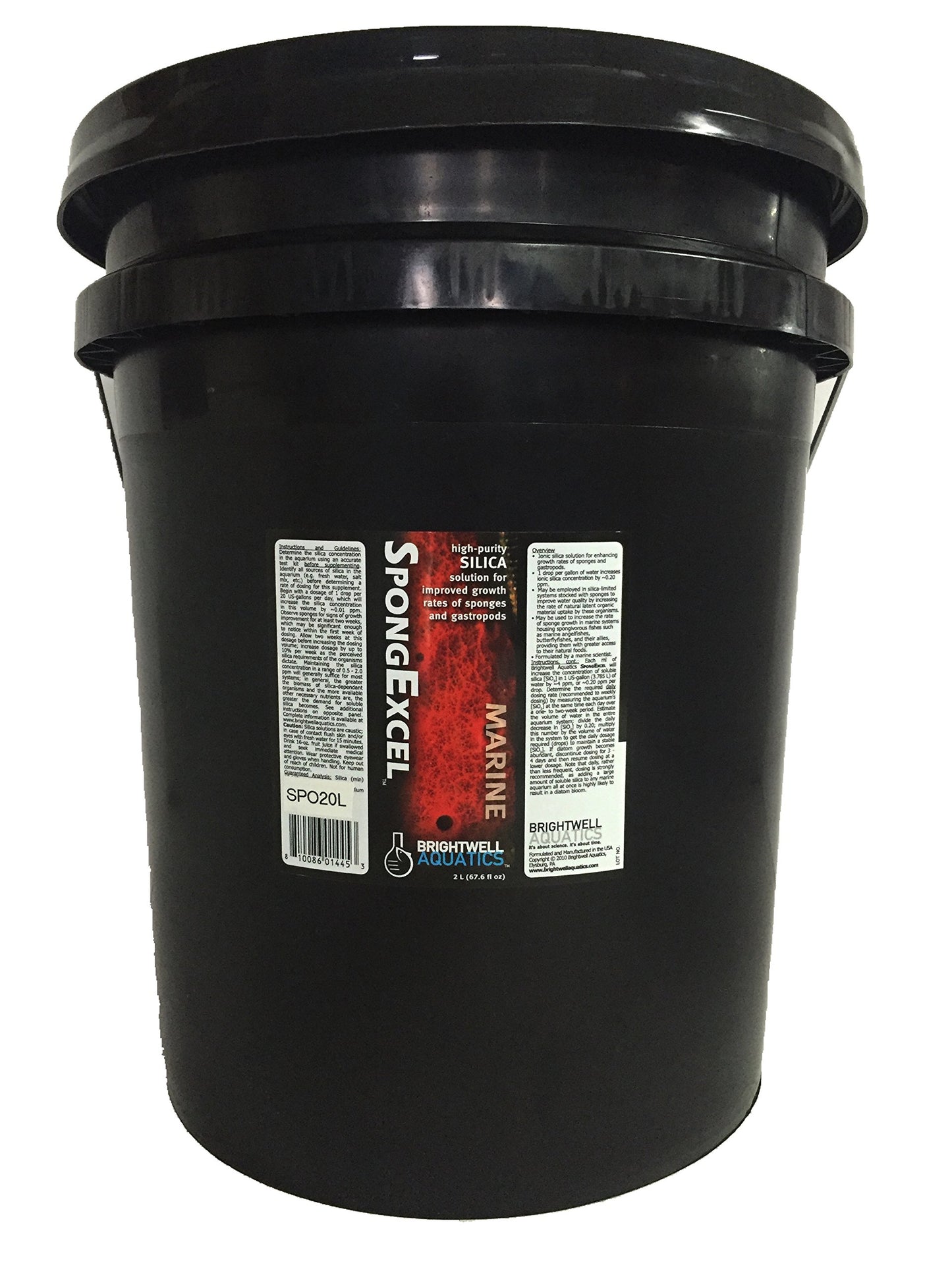Brightwell Aquatics SpongExcel – Ionic Silica Solution for Marine Sponge & Gastropod Growth in Marine Aquariums, Boosts Water Quality, 125 ml