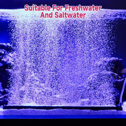 hygger Aquarium Bubble Curtain Wall, Quiet Fish Tank Air Stone with Accessories, High Dissolved Aquarium Bubbler Oxygen Diffuser Decoration for Freshwater & Saltwater - Buy The Sea Aquatics