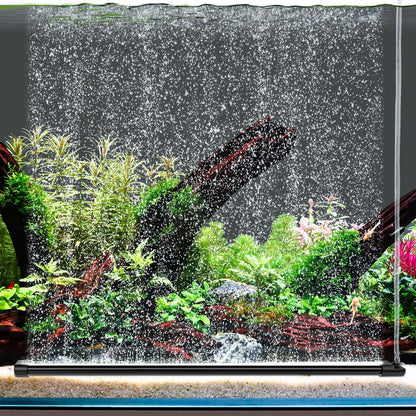 hygger Aquarium Bubble Curtain Wall, Quiet Fish Tank Air Stone with Accessories, High Dissolved Aquarium Bubbler Oxygen Diffuser Decoration for Freshwater & Saltwater - Buy The Sea Aquatics