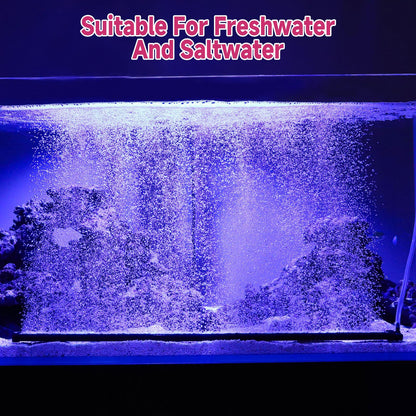 hygger Aquarium Bubble Curtain Wall, Quiet Fish Tank Air Stone with Accessories, High Dissolved Aquarium Bubbler Oxygen Diffuser Decoration for Freshwater & Saltwater - Buy The Sea Aquatics