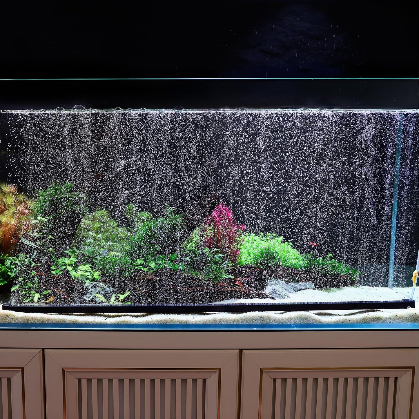 hygger Weighted Nano Mist Bubble Wall Bar, 31.5" Self - Sinking ABS Air Stone Strip with Gentle Oxygen Diffuser for Freshwater & Marine Aquarium, Hydroponics - Buy The Sea Aquatics