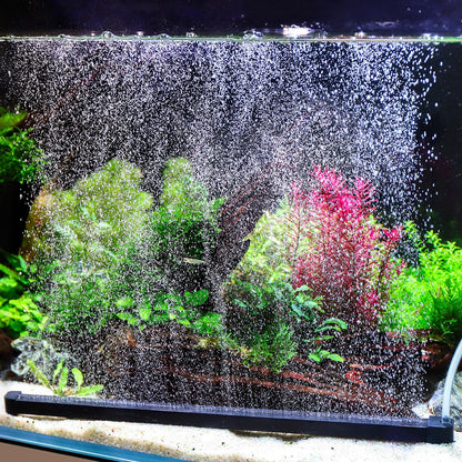 hygger Weighted Nano Mist Bubble Wall Bar, 31.5" Self - Sinking ABS Air Stone Strip with Gentle Oxygen Diffuser for Freshwater & Marine Aquarium, Hydroponics - Buy The Sea Aquatics