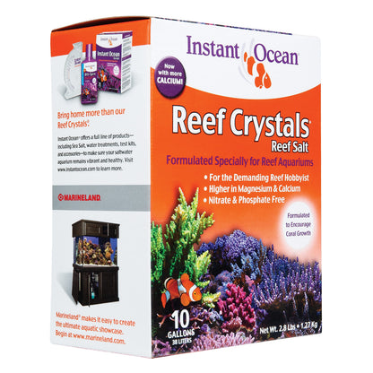 Instant Ocean Reef Crystals Reef Salt For 160 Gallons, Enriched Formulation For Aquariums
